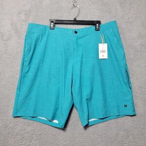 Flomotion Shorts Teal green Men's Size 42‎ Light Weight Stretch Comfort NWT